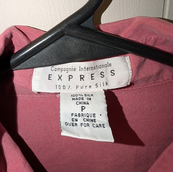 Vintage Express 100% Silk Shirt - Picture 2 of 3